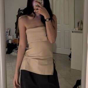 Zara Zippered Tube Top